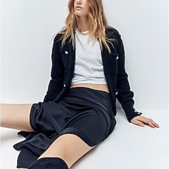 J. Crew Odette Sweater Lady Jacket with Jewel Buttons - Picture 6 of 7